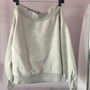 Off shoulder sweater